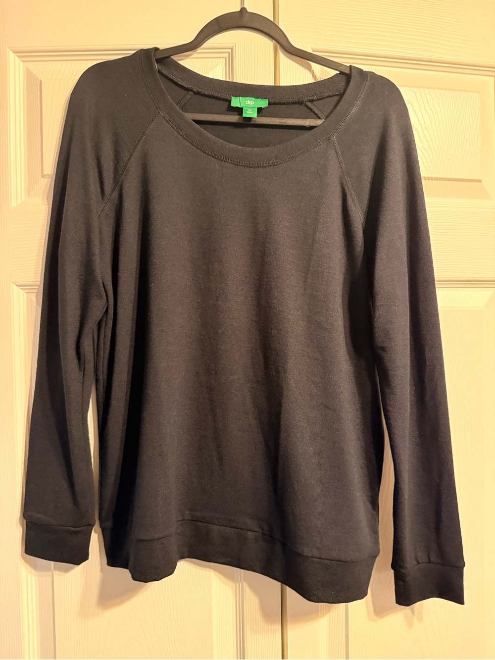 dip Black Crewneck Women's lightweight shirt/ sweatshirt with no fleece